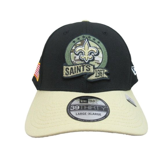 New Era Other - New Era 39THIRTY New Orleans Saints Salute To Service Hat Cap Size Large XL NEW